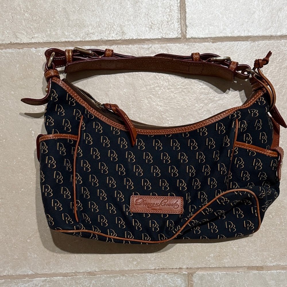 Dooney and Bourke Black and Brown Women's Bag